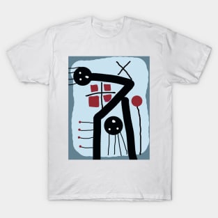 Kids Bending and Hanging Stick Figure T-Shirt